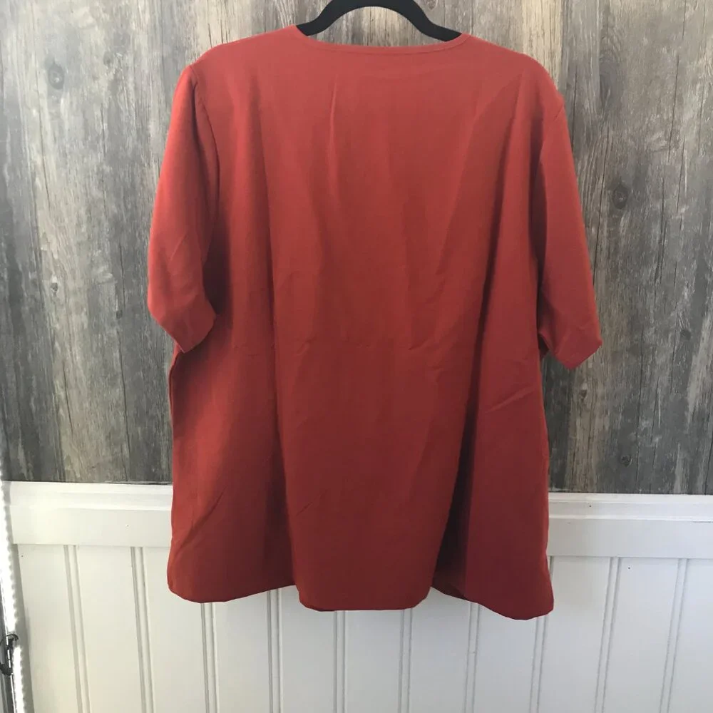 Mandala rust orange 2 piece scrub set size 2XL nwot - Picture 5 of 8